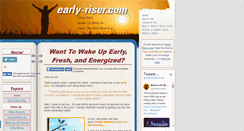 Desktop Screenshot of early-riser.com