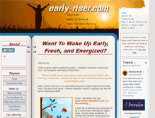 Tablet Screenshot of early-riser.com